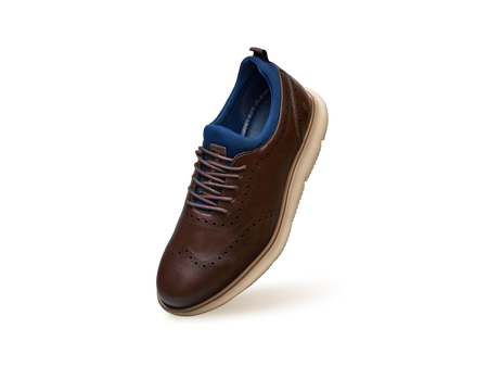 Crossover Brogues Oxfords in Dark Brown for Casual Wear