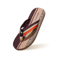 Striped Fusion Flips : Brown-Mocha-Tan