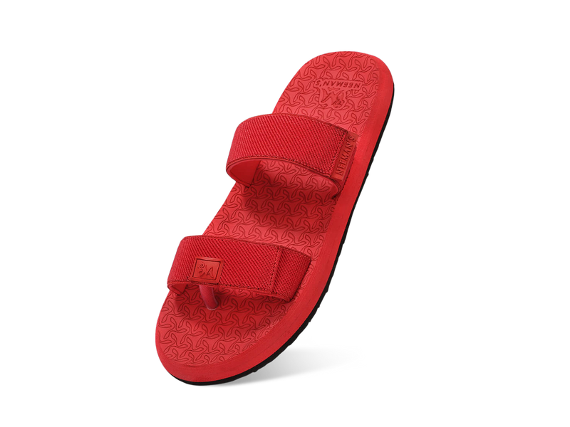 Commute Sandals For Men : Red