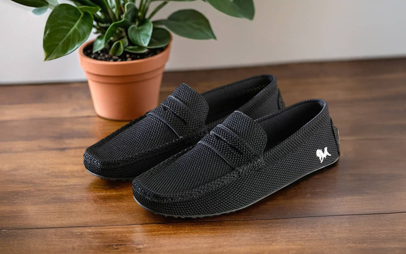 ReLive Knit Loafers in Jet Black for Casual Wear