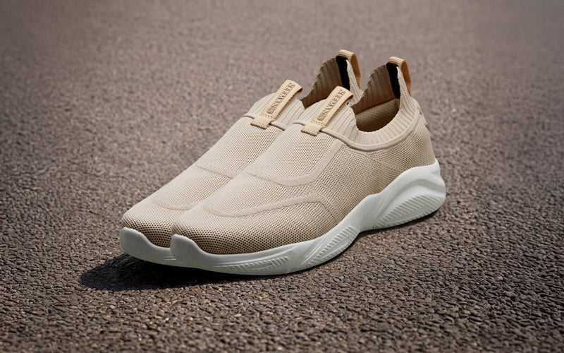 Sole Max Slip Ons in Ultra Beige for Chunky Style