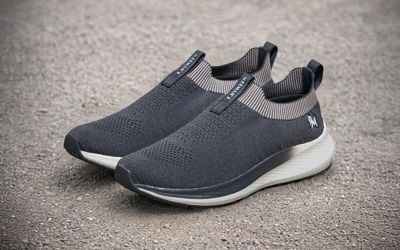 Grip Fit Slip Ons in Grey for Sports Wear