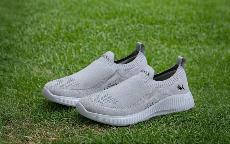 Everyday Basic Slip Ons in Light Grey for Casual Wear