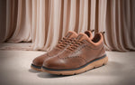 Crossover Brogues Oxfords in Tan for Casual Wear