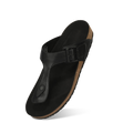Cork Thong Sandals : Black