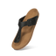 Cork Thong Sandals : Black-Tan