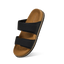 Embrace Two Strap Sandals For Men : Black