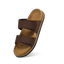Embrace Two Strap Sandals For Men : Brown