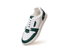 Retro Slick Sneakers in Green and White for Retro Style