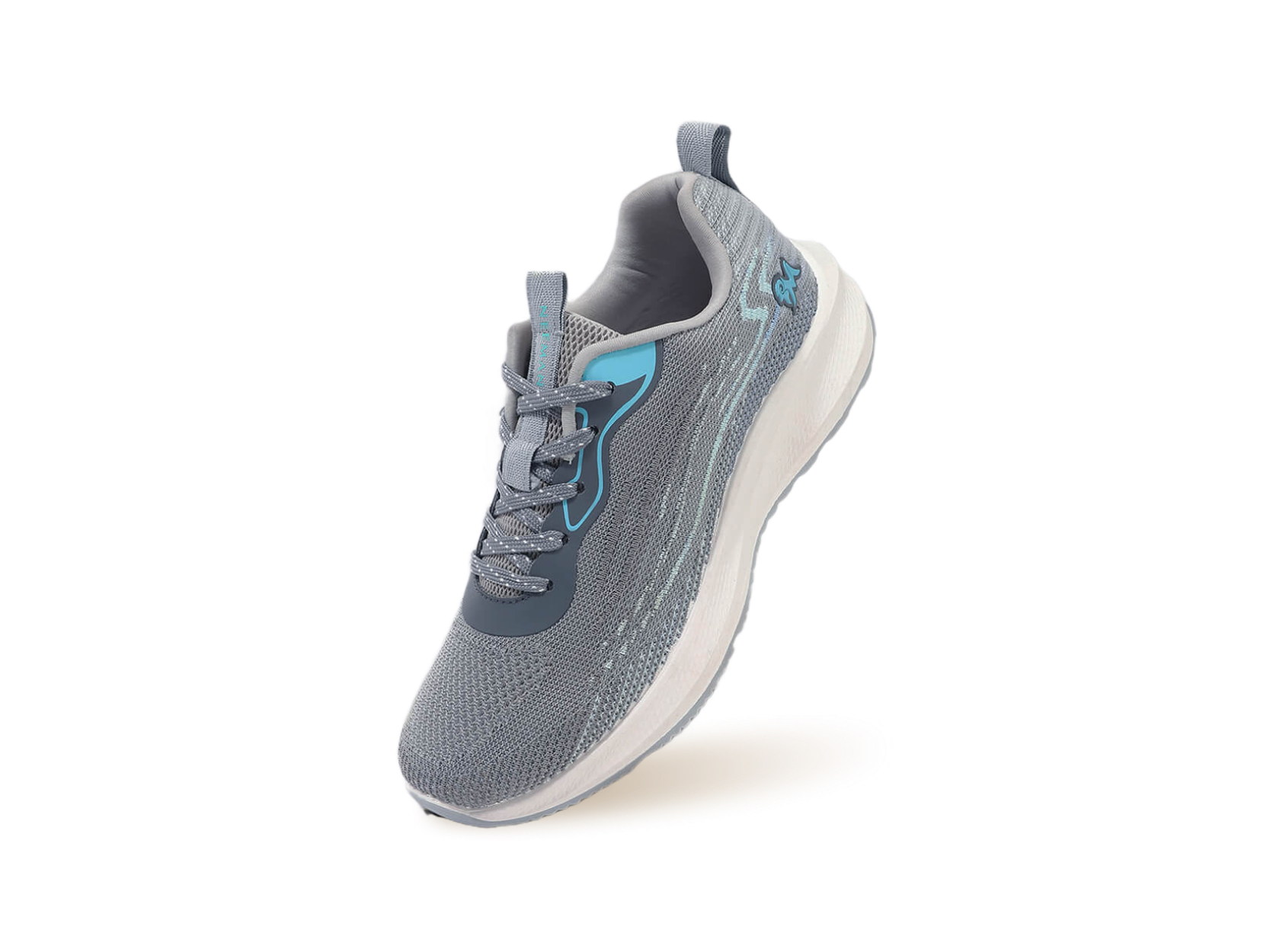 Trendy Casuals Sneakers in Grey-Aqua Blue for Casual Wear