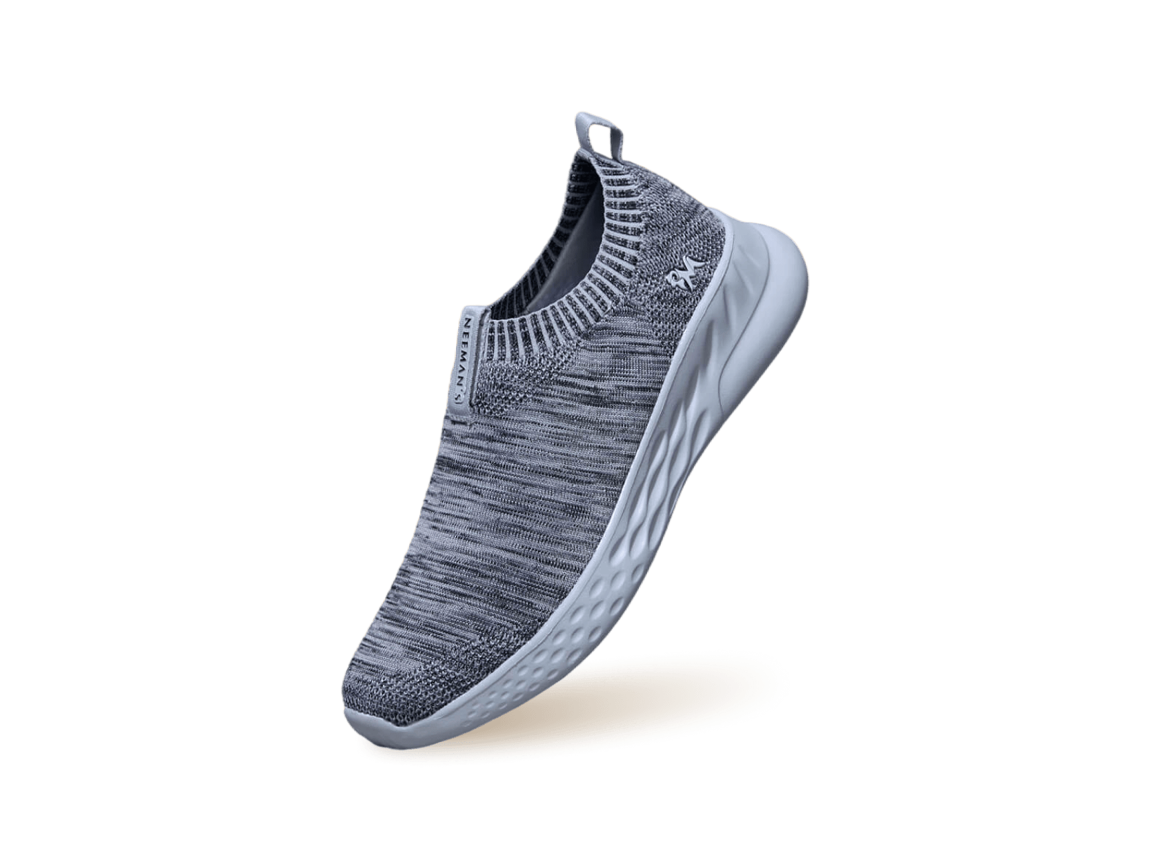 Melange Slip Ons in Grey for Casual Wear