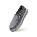 Canvas Coast Slip Ons : Grey