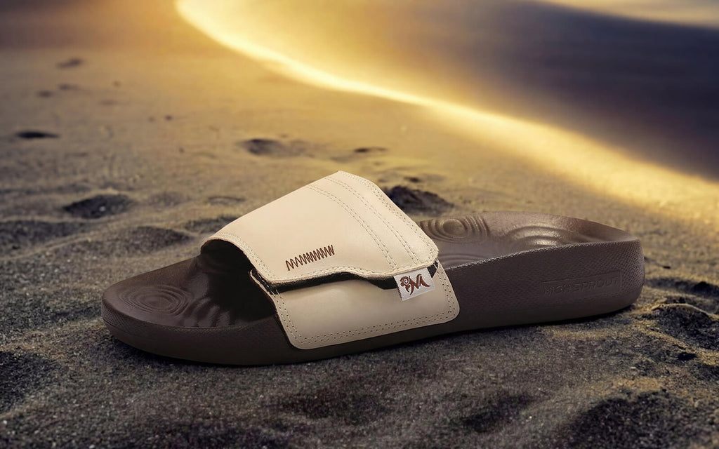 High Sprout Cush Slides For Men Brown - Image 1