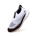 Blend Knit Slip Ons : Ivory-Brown