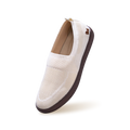 Casual Ease Slip Ons : Ivory Brown