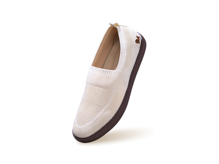 Casual Ease Slip Ons in Ivory Brown for Casual Wear