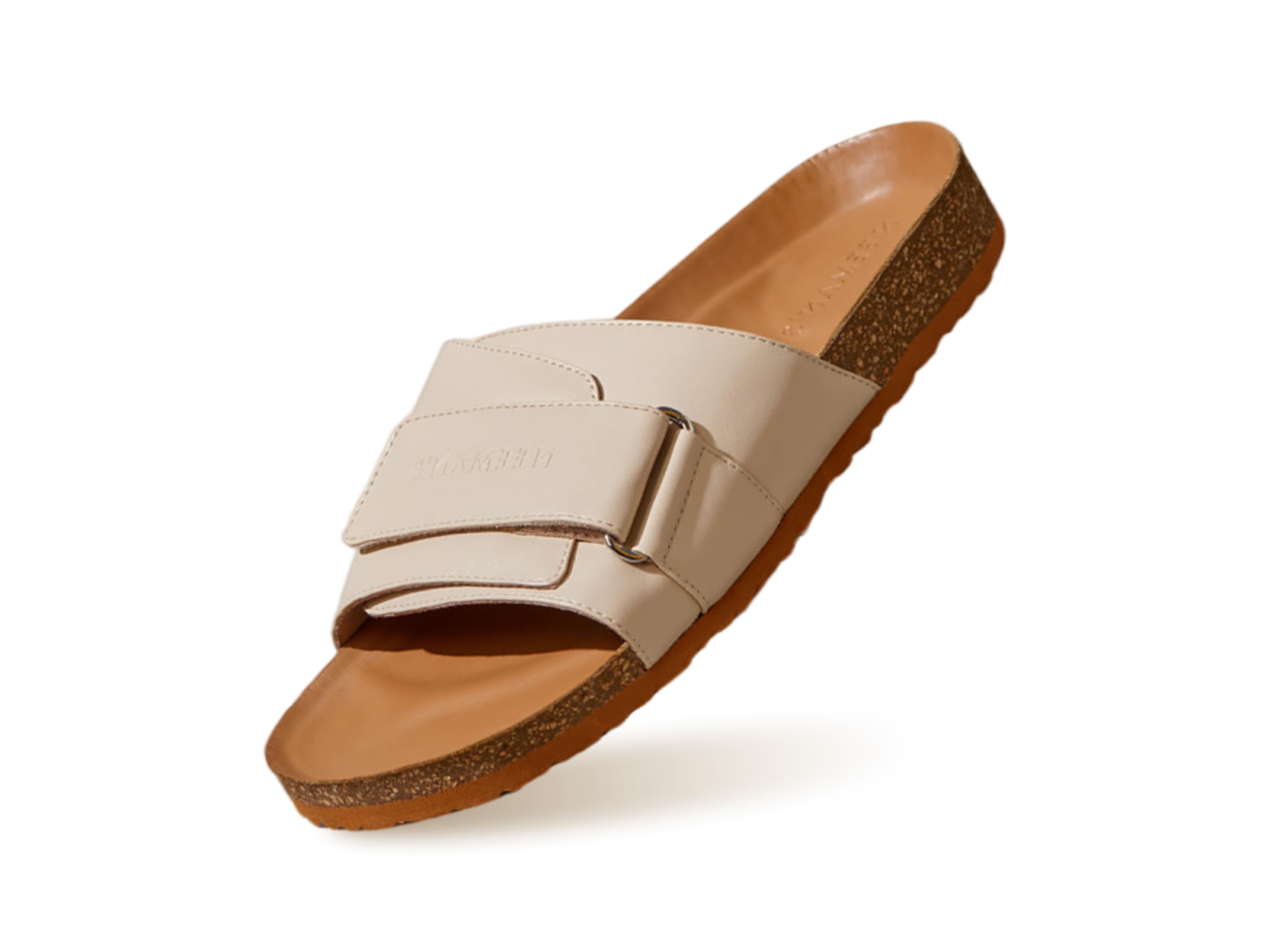 Cork Slides in Tan-White for Outdoor Use