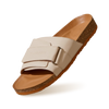 Cork Slides : Tan-White