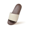 FootBed Slides for Women : Ivory Brown