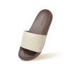 FootBed Slides for Men : Ivory Brown