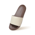 FootBed Slides for Men : Ivory Brown