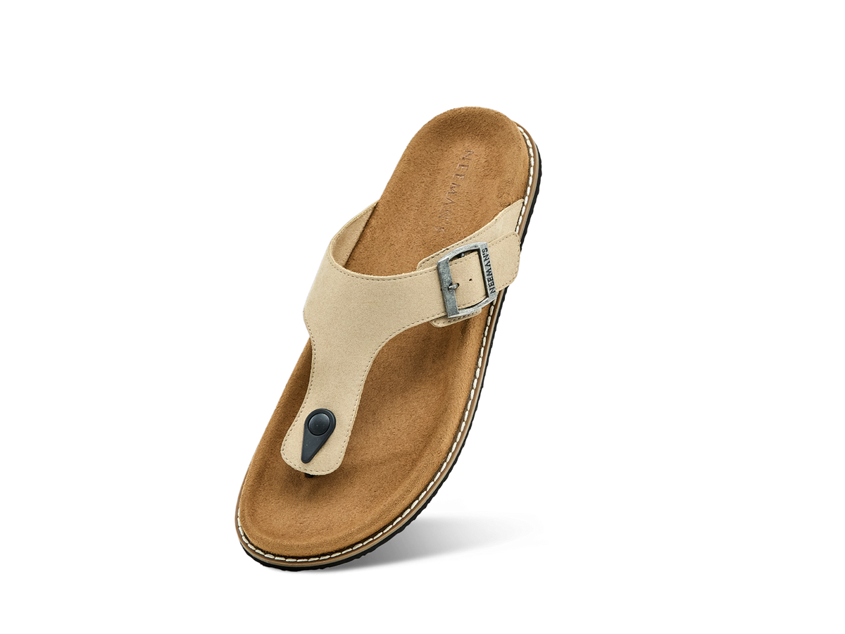 Mover Thong Sandals for Men : Cream