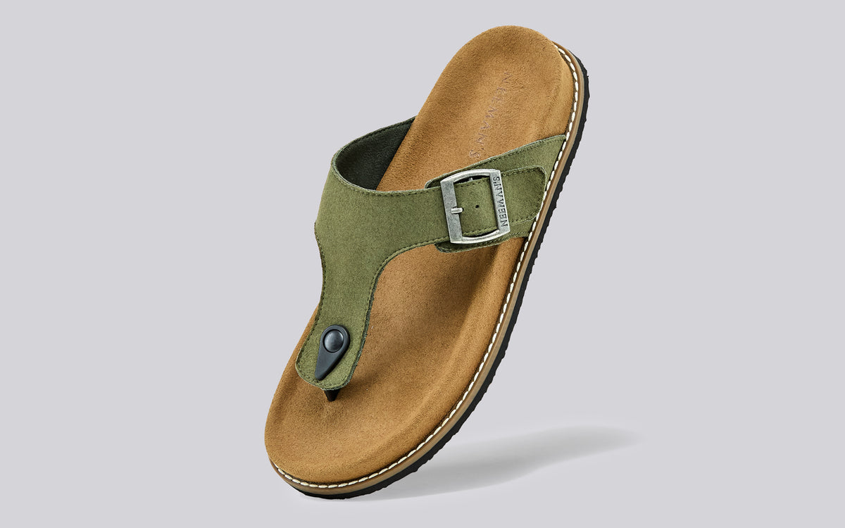 Mover Thong Sandals for Men : Olive