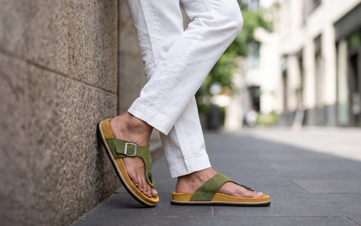 Mover Thong Sandals for Men : Olive
