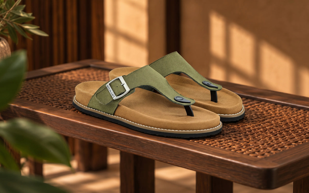 Mover Thong Sandals for Men : Olive