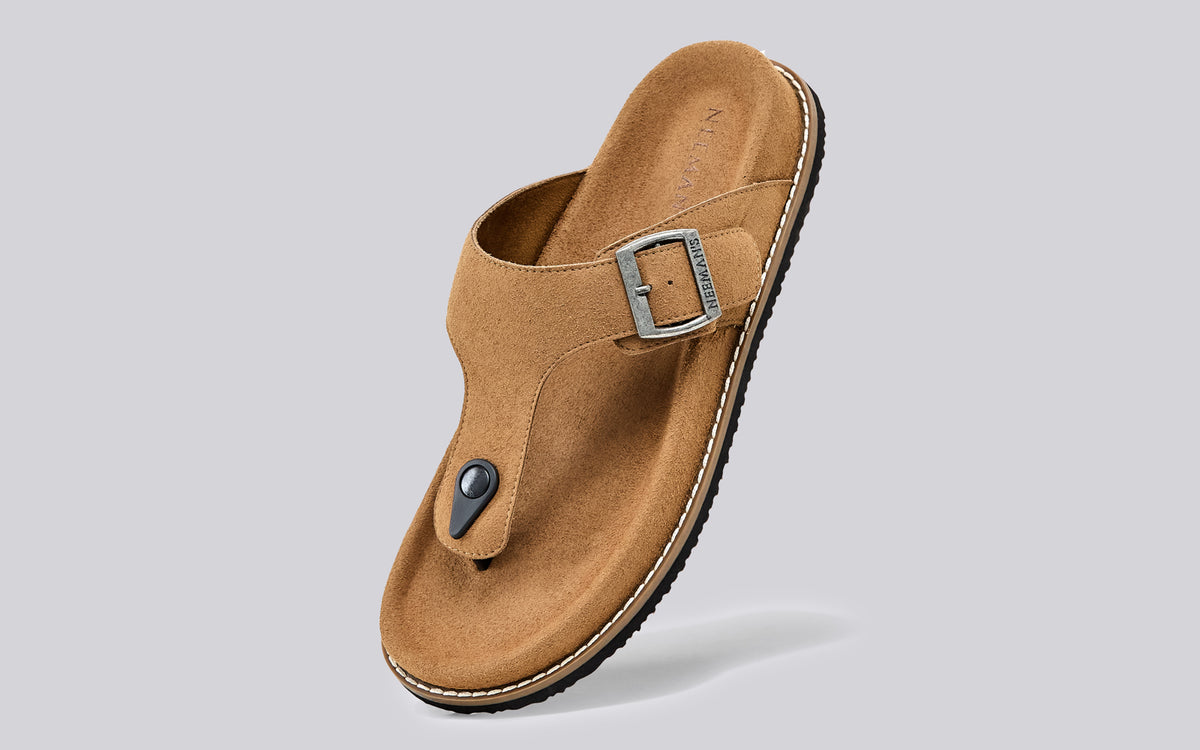 Mover Thong Sandals for Men : Tan