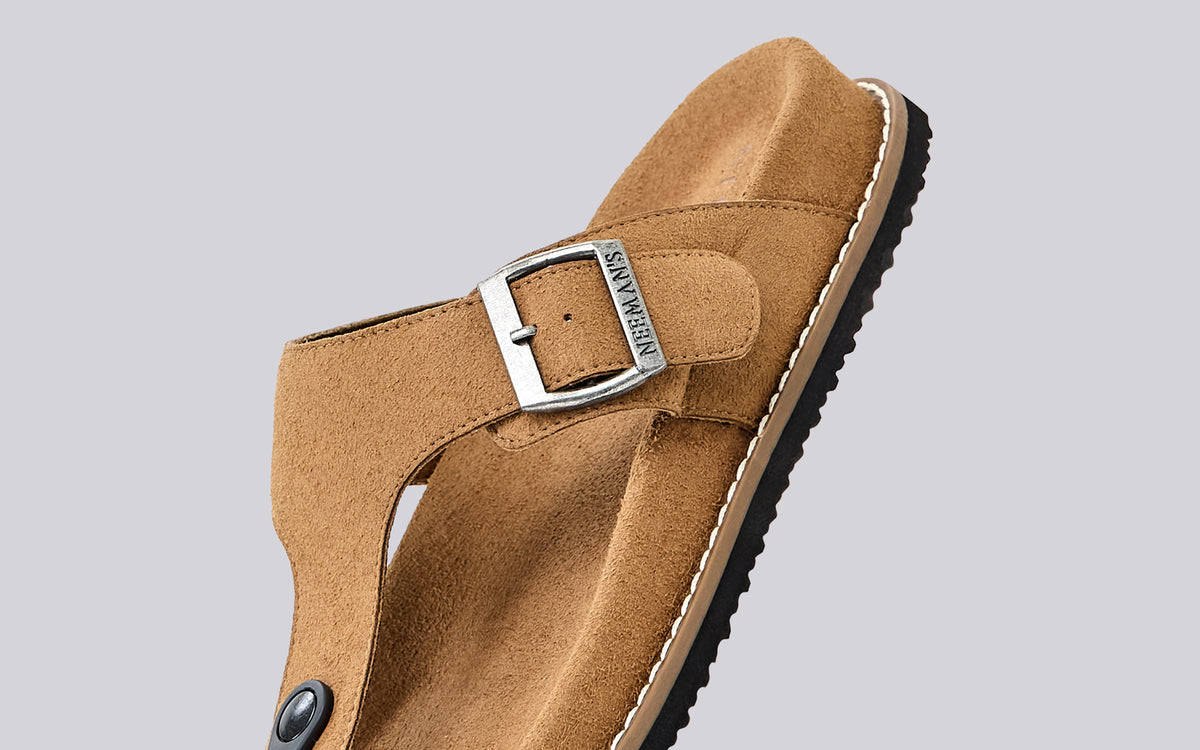 Mover Thong Sandals for Men : Tan