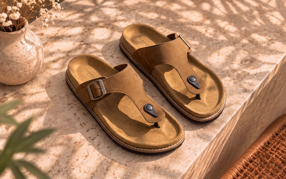 Mover Thong Sandals for Women : Brown