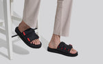 Breezy Fluff Sandals in Black for Daily Use
