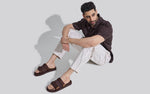 Breezy Fluff Sandals in Brown for Daily Use