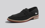 Block Heel Loafers in Black for Formal Wear