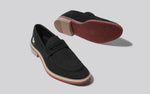 Block Heel Loafers in Black for Formal Wear