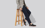 Block Heel Loafers in Black for Formal Wear