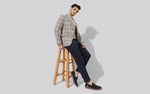 Block Heel Loafers in Black for Formal Wear
