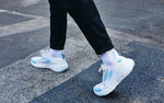 Begin Walk - Cruise Sneakers in White-Blue for Signature Style
