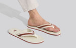 Cozy Flips Flip Flops in Beige-Brown for Casual Wear