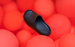 Cushers Slides For Men in Black for Outdoor Use