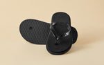 Classic Slippers Flip Flops in Coal Black for Daily Use