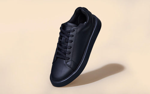 Details more than 137 black leather sneakers mens super hot