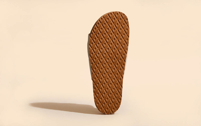 Cork Slides in Tan-White for Outdoor Use