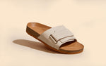 Cork Slides in Tan-White for Outdoor Use