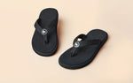 Eco Flips Flip Flops in Coal Black for Daily Use