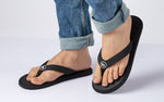Eco Flips Flip Flops in Coal Black for Daily Use