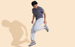 Knit Trainers For Men Slip On in Grey for Sports Wear