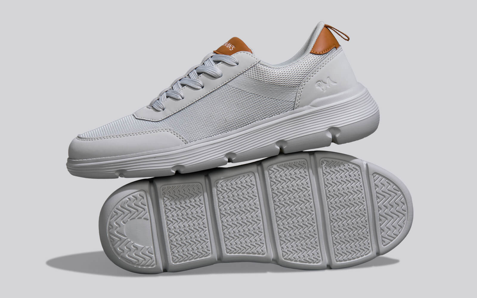 grey dress sneakers Melange Dress Sneakers : Grey
