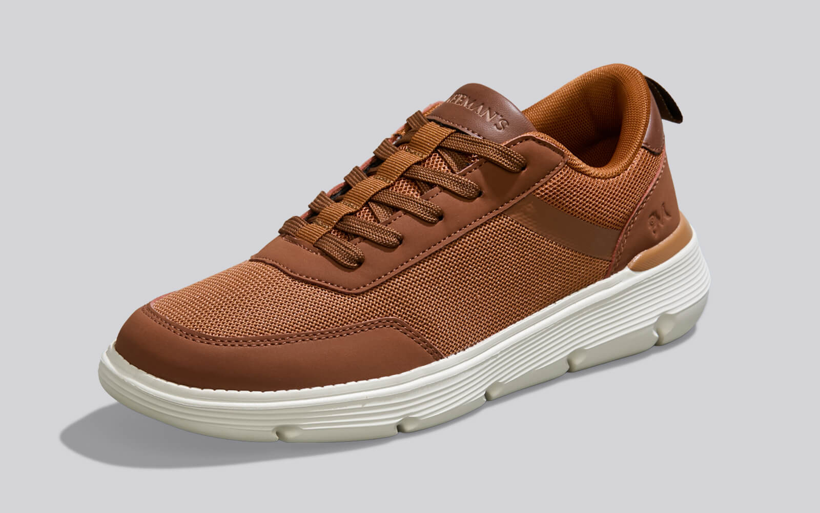 Melange Dress Sneakers Tan Brown